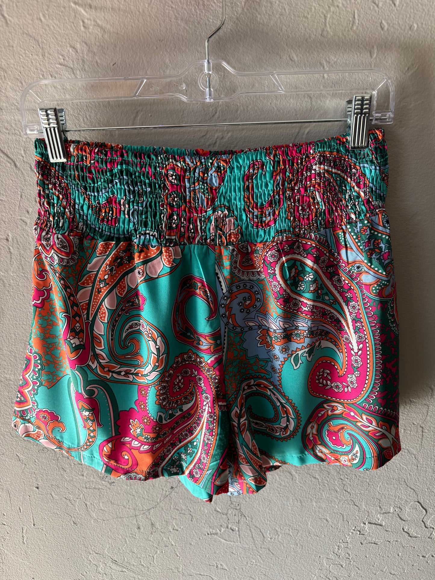 Teal and Pink Shorts