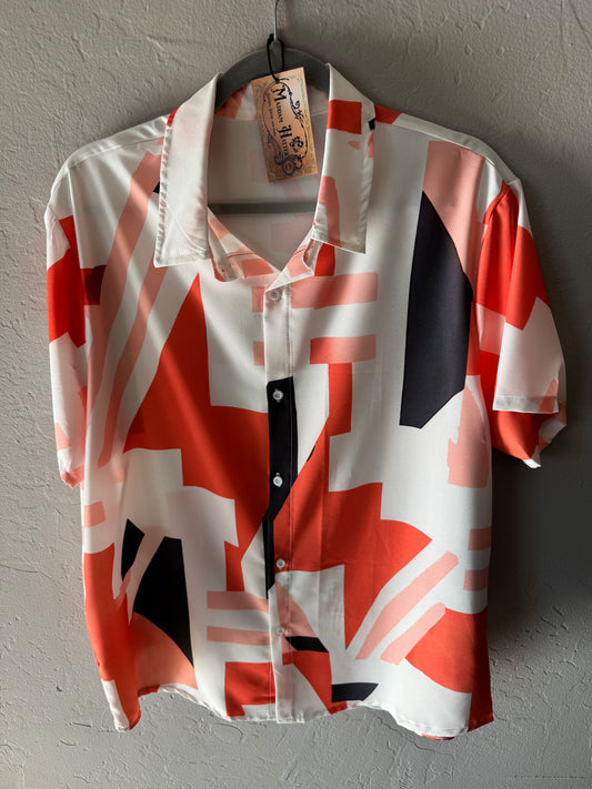 Salmon Abstract Shirt